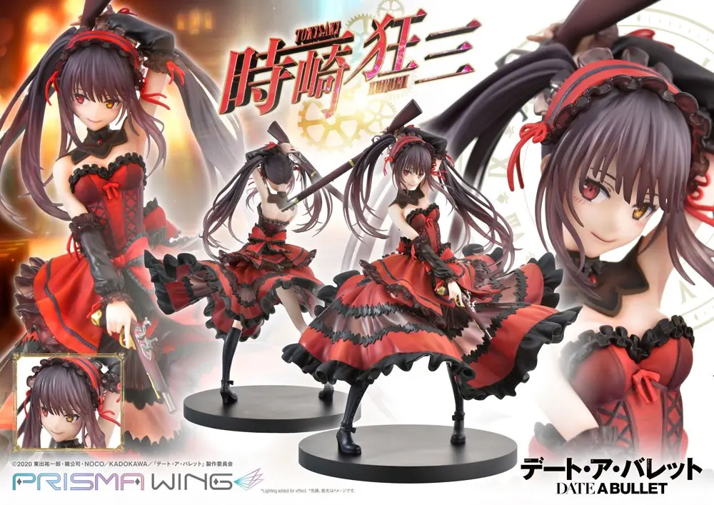 Date A Live Fragment: Date A Bullet Prisma Wing 1/7 Kurumi Tokisaki PVC szobor figura 27 cm termékfotó