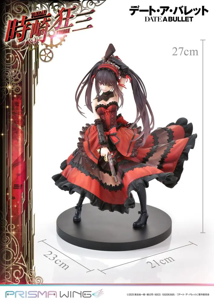 Date A Live Fragment: Date A Bullet Prisma Wing 1/7 Kurumi Tokisaki PVC szobor figura 27 cm termékfotó