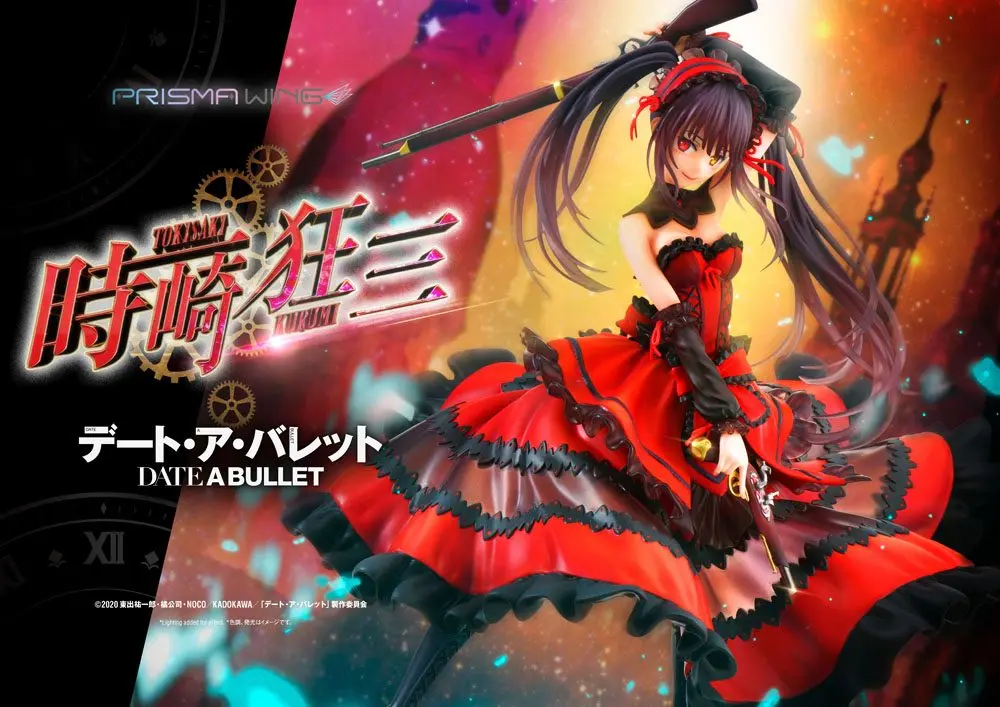 Date A Live Fragment: Date A Bullet Prisma Wing 1/7 Kurumi Tokisaki PVC szobor figura 27 cm termékfotó