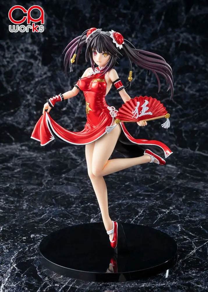 Date A Live III 1/7 Kurumi Tokisaki China Dress Ver. Repaint Color PVC szobor figura 23 cm termékfotó