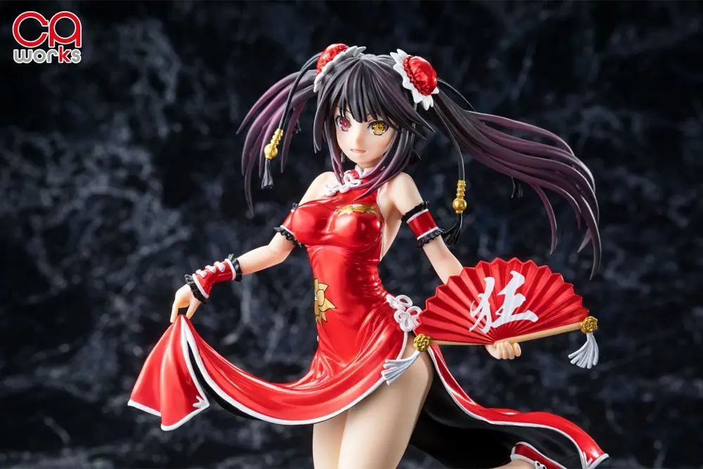 Date A Live III 1/7 Kurumi Tokisaki China Dress Ver. Repaint Color PVC szobor figura 23 cm termékfotó