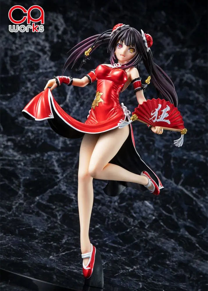 Date A Live III 1/7 Kurumi Tokisaki China Dress Ver. Repaint Color PVC szobor figura 23 cm termékfotó