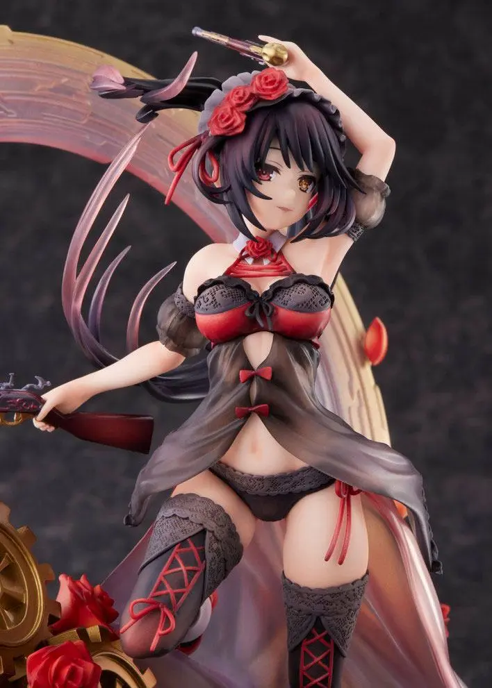 Date A Live IV 1/7 Kurumi Tokisaki Lingerie Swimwear Ver. PVC szobor figura 27 cm termékfotó