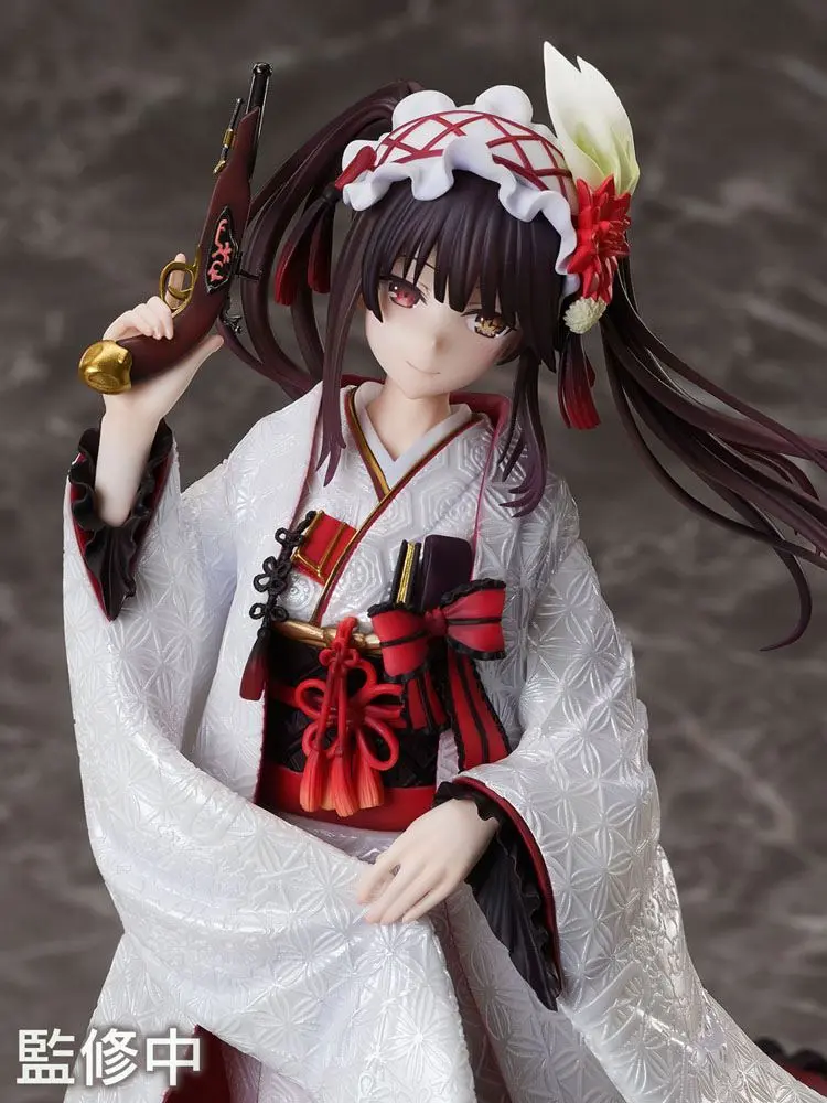 Date A Live IV 1/7 Kurumi Tokisaki Shiromuku PVC szobor figura 22 cm termékfotó