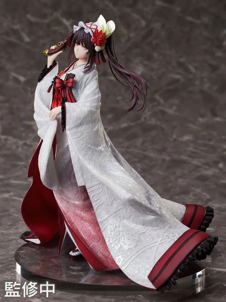 Date A Live IV 1/7 Kurumi Tokisaki Shiromuku PVC szobor figura 22 cm termékfotó