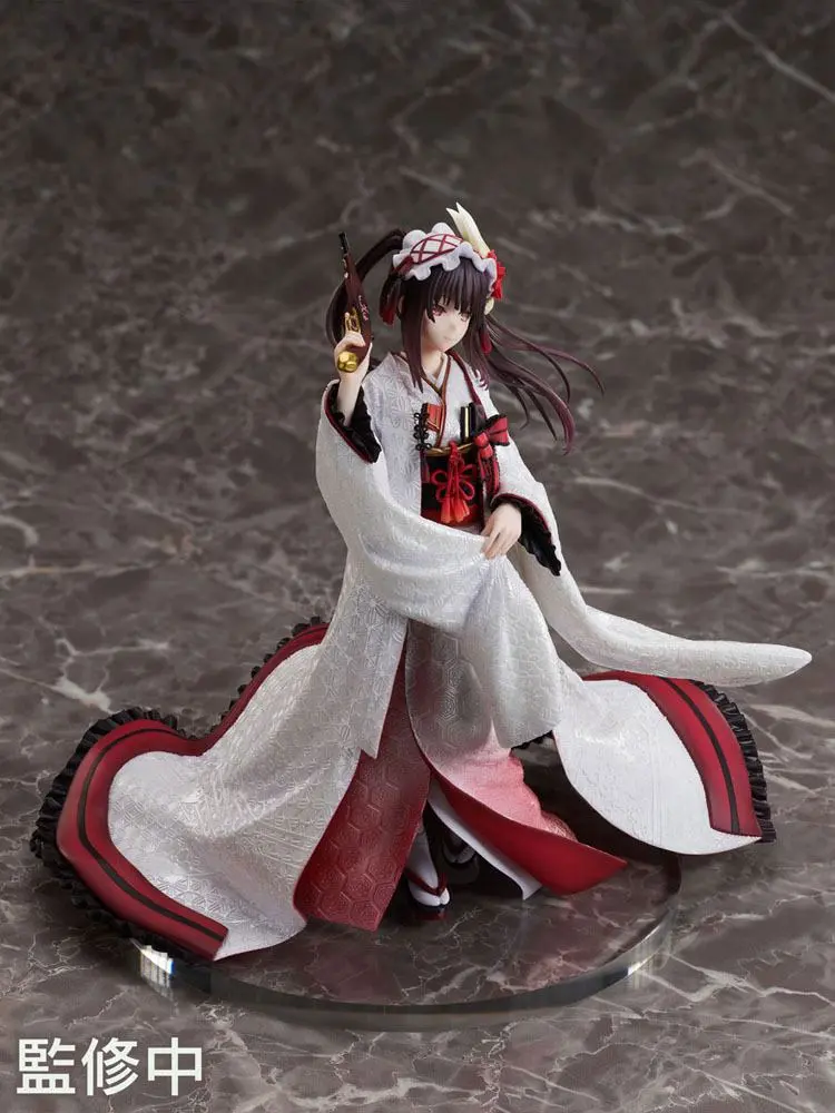 Date A Live IV 1/7 Kurumi Tokisaki Shiromuku PVC szobor figura 22 cm termékfotó