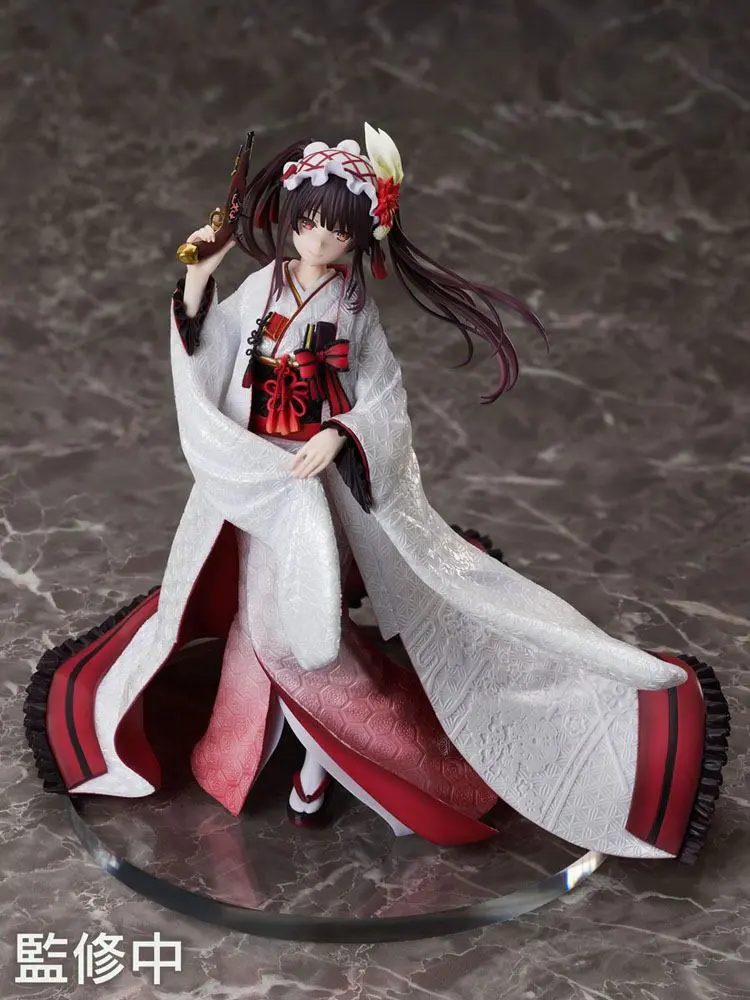 Date A Live IV 1/7 Kurumi Tokisaki Shiromuku PVC szobor figura 22 cm termékfotó