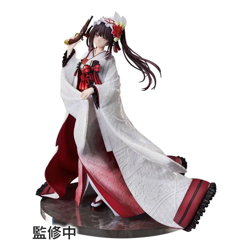 Date A Live IV 1/7 Kurumi Tokisaki Shiromuku PVC szobor figura 22 cm termékfotó