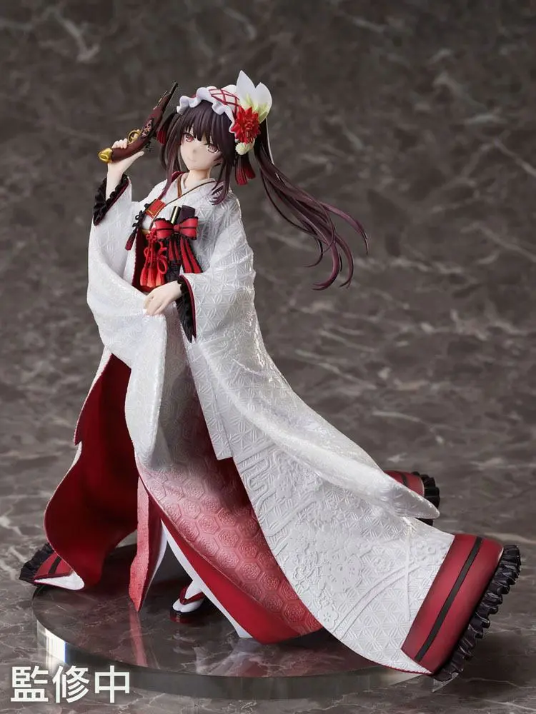 Date A Live IV 1/7 Kurumi Tokisaki Shiromuku PVC szobor figura 22 cm termékfotó