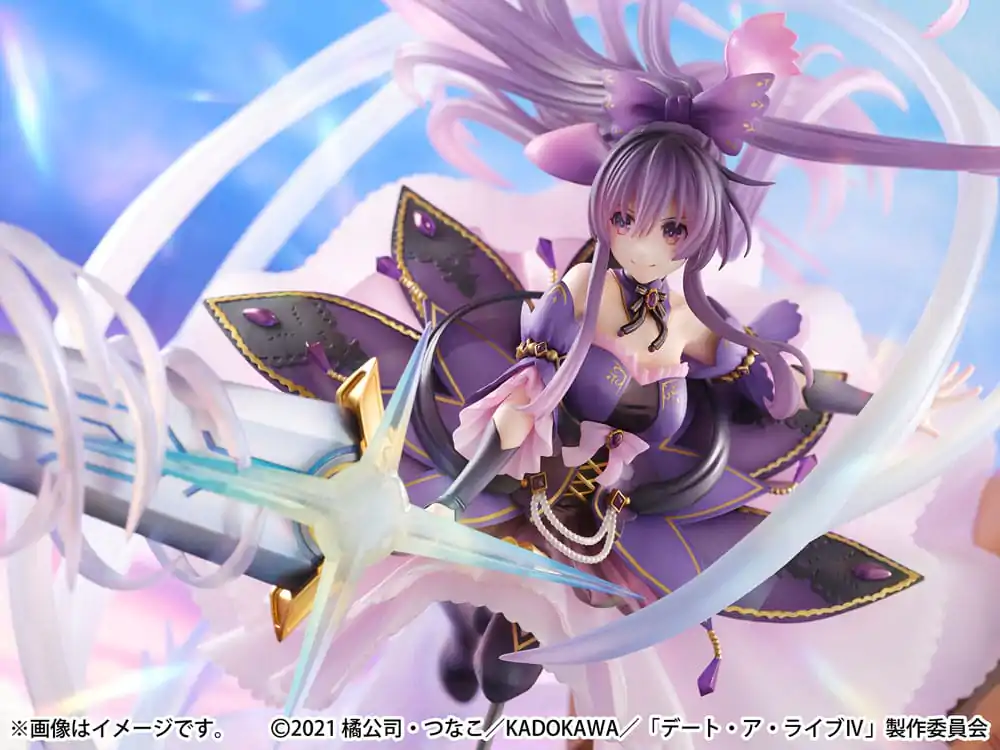 Date A Live IV SHIBUYA SCRAMBLE FIGURE 1/6 Tohka Yatogami hercegnő Amethyst Dress Ver. PVC szobor figura 32 cm termékfotó