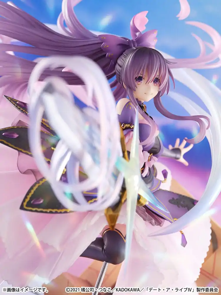 Date A Live IV SHIBUYA SCRAMBLE FIGURE 1/6 Tohka Yatogami hercegnő Amethyst Dress Ver. PVC szobor figura 32 cm termékfotó