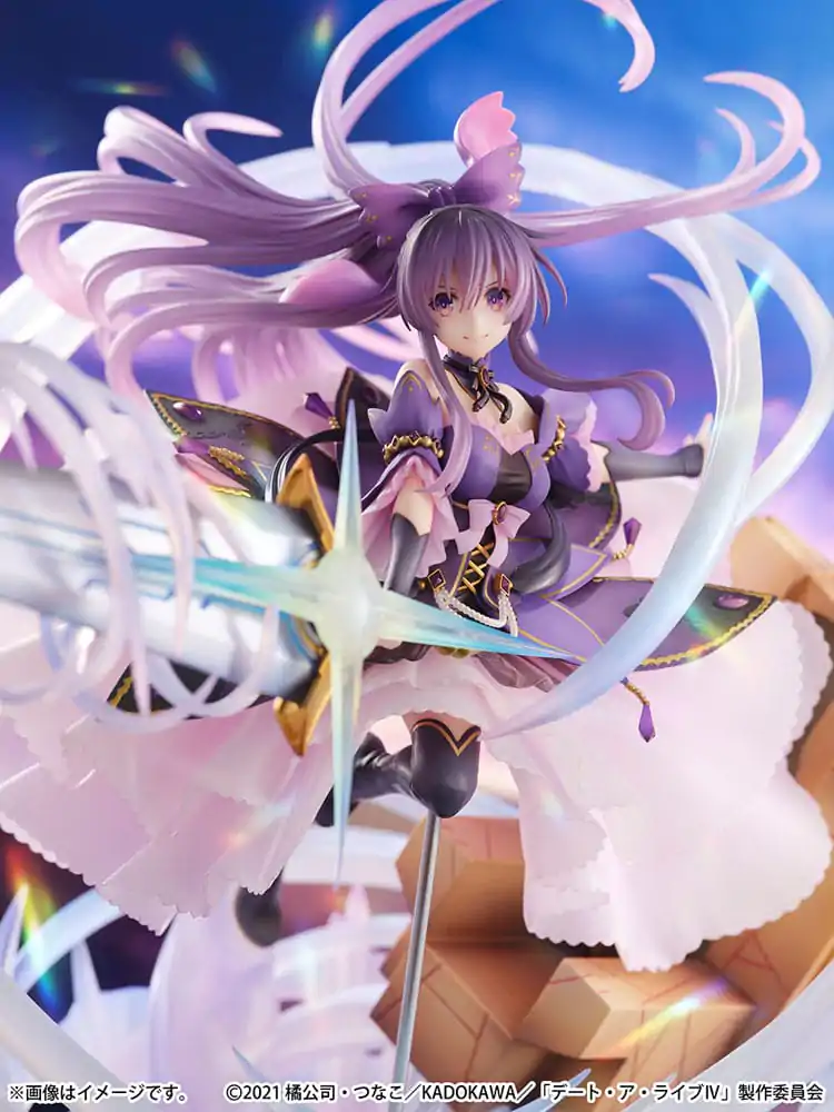 Date A Live IV SHIBUYA SCRAMBLE FIGURE 1/6 Tohka Yatogami hercegnő Amethyst Dress Ver. PVC szobor figura 32 cm termékfotó