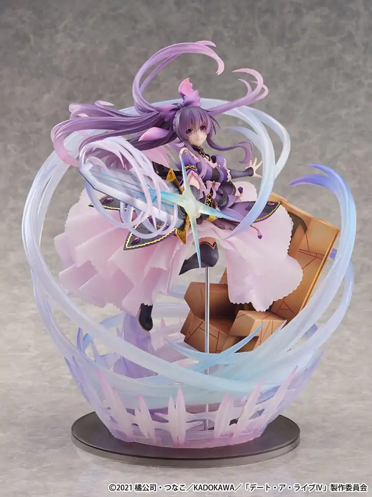 Date A Live IV SHIBUYA SCRAMBLE FIGURE 1/6 Tohka Yatogami hercegnő Amethyst Dress Ver. PVC szobor figura 32 cm termékfotó