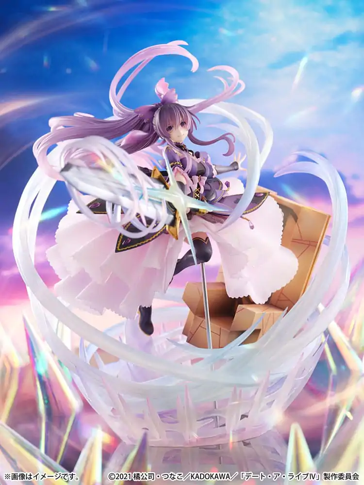 Date A Live IV SHIBUYA SCRAMBLE FIGURE 1/6 Tohka Yatogami hercegnő Amethyst Dress Ver. PVC szobor figura 32 cm termékfotó