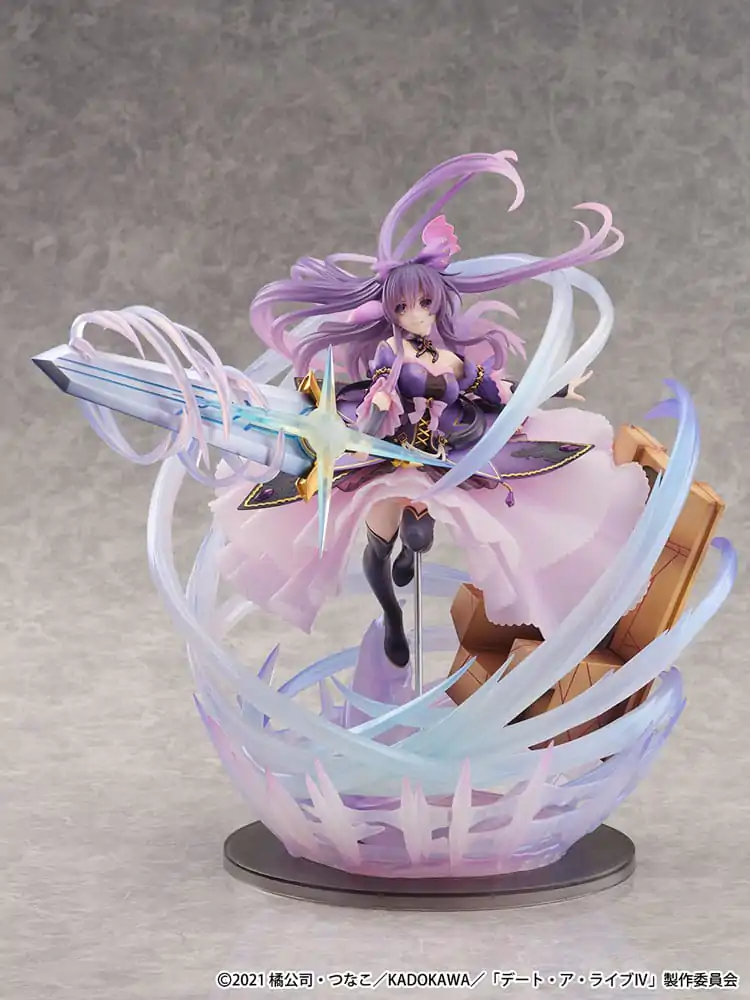 Date A Live IV SHIBUYA SCRAMBLE FIGURE 1/6 Tohka Yatogami hercegnő Amethyst Dress Ver. PVC szobor figura 32 cm termékfotó