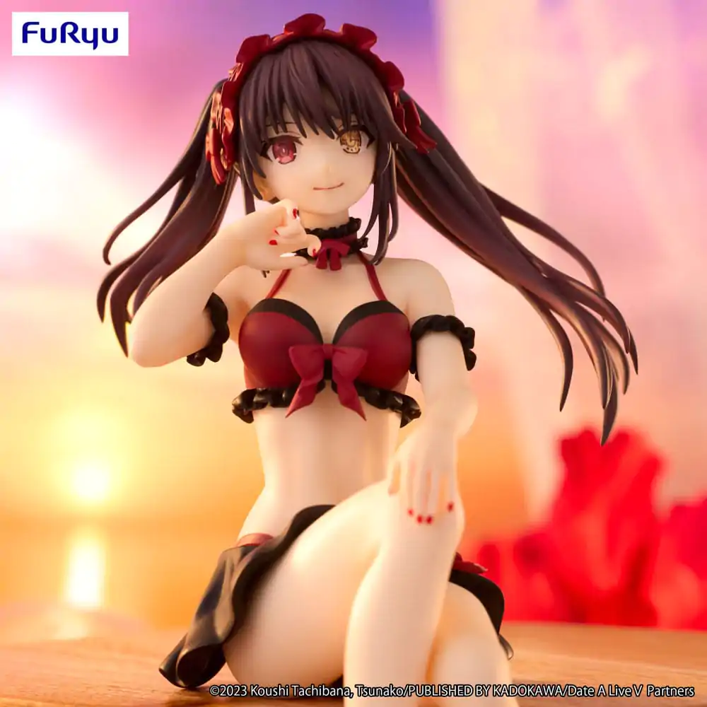 Date A Live Noodle Stopper Kurumi Tokisaki Swimsuit Ver. PVC szobor figura 15 cm termékfotó