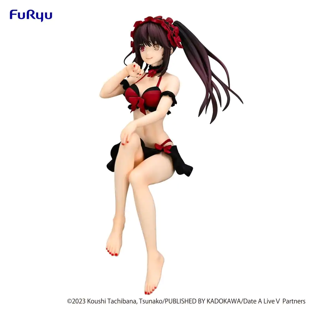 Date A Live Noodle Stopper Kurumi Tokisaki Swimsuit Ver. PVC szobor figura 15 cm termékfotó