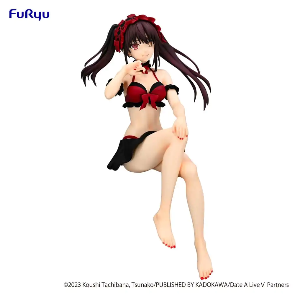 Date A Live Noodle Stopper Kurumi Tokisaki Swimsuit Ver. PVC szobor figura 15 cm termékfotó