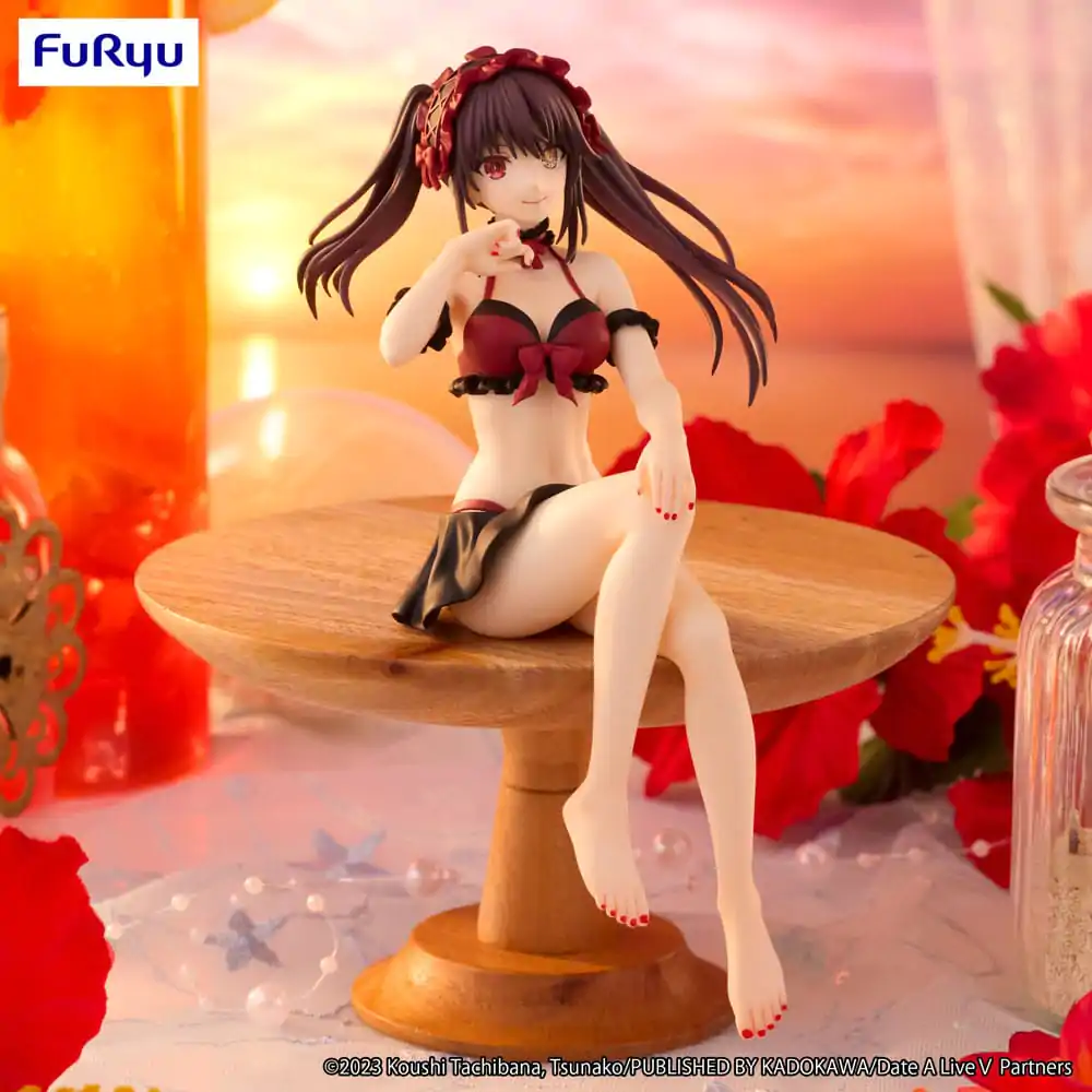 Date A Live Noodle Stopper Kurumi Tokisaki Swimsuit Ver. PVC szobor figura 15 cm termékfotó