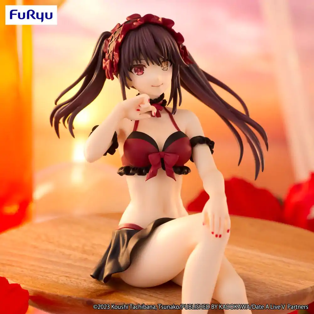 Date A Live Noodle Stopper Kurumi Tokisaki Swimsuit Ver. PVC szobor figura 15 cm termékfotó