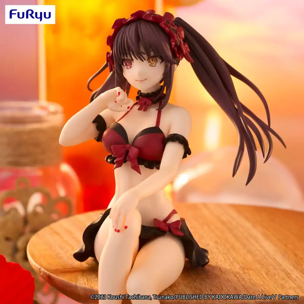 Date A Live Noodle Stopper Kurumi Tokisaki Swimsuit Ver. PVC szobor figura 15 cm termékfotó