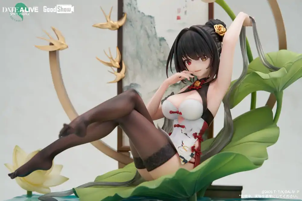 Date A Live: Spirit Pledge 1/7 Kurumi Tokisaki Ink Black China Dress Ver. PVC szobor figura 22 cm termékfotó