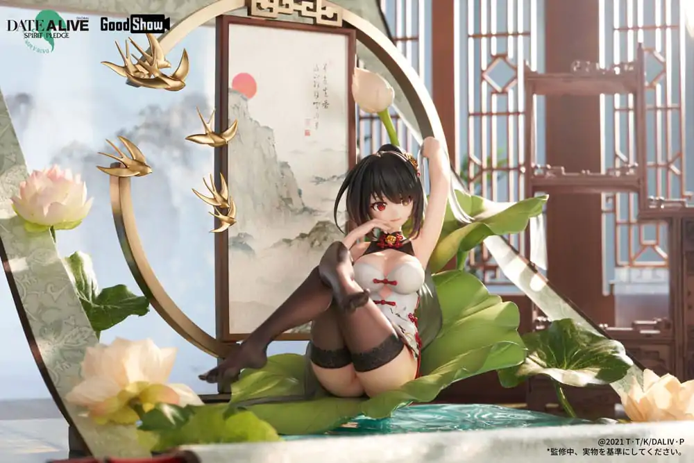 Date A Live: Spirit Pledge 1/7 Kurumi Tokisaki Ink Black China Dress Ver. PVC szobor figura 22 cm termékfotó