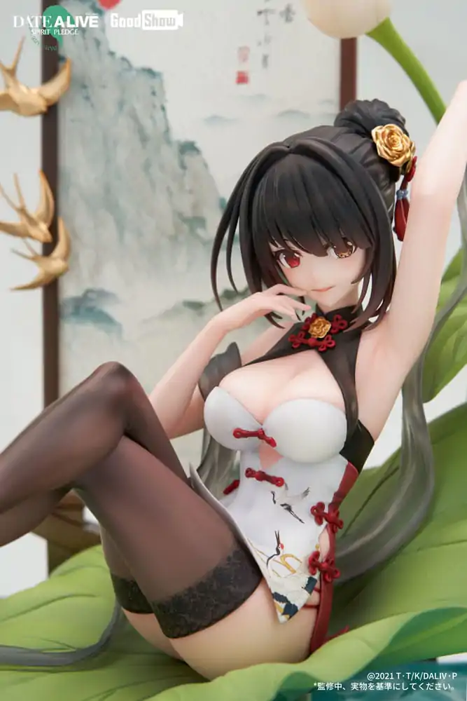 Date A Live: Spirit Pledge 1/7 Kurumi Tokisaki Ink Black China Dress Ver. PVC szobor figura 22 cm termékfotó