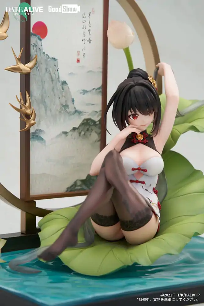 Date A Live: Spirit Pledge 1/7 Kurumi Tokisaki Ink Black China Dress Ver. PVC szobor figura 22 cm termékfotó