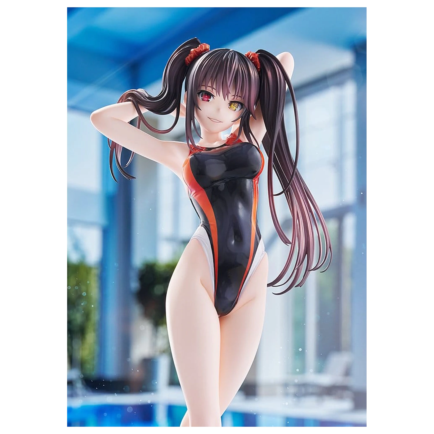 Date A Live Swimsuit Silhouette 1/7 Kurumi Tokisaki Swimwear Ver. PVC figura 24 cm termékfotó