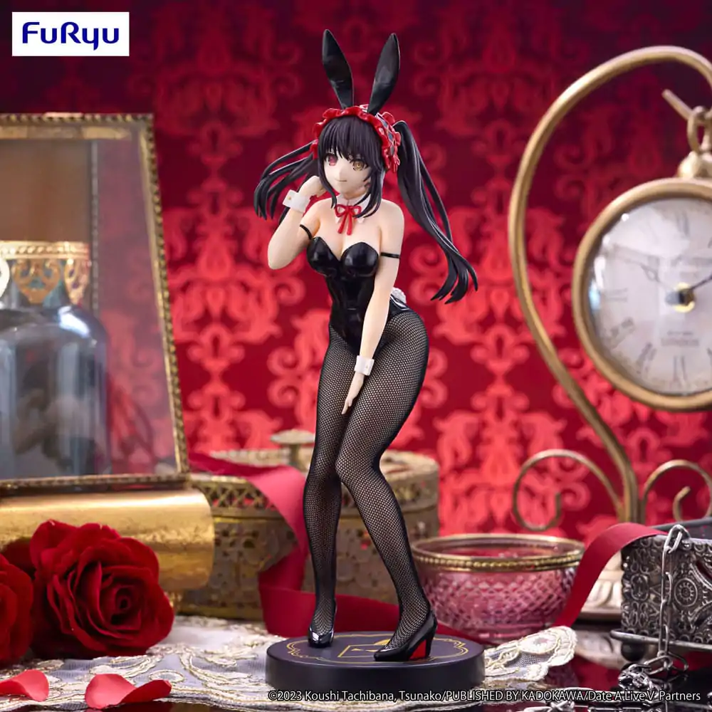 Date A Live V BiCute Bunnies Kurumi Tokisaki Black Color Ver. PVC szobor figura 29 cm termékfotó