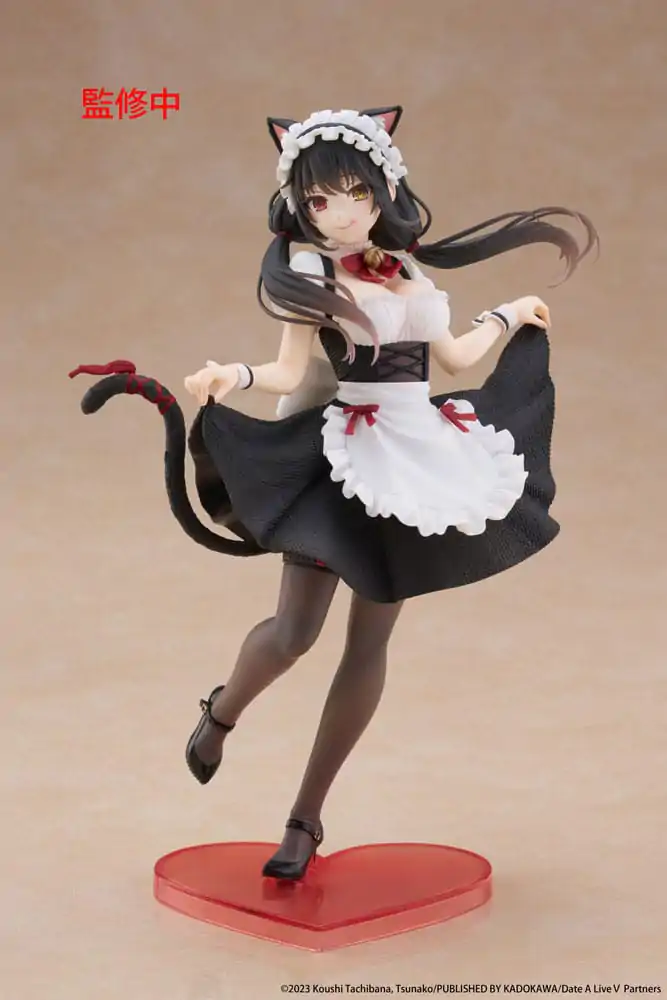 Date A Live V Coreful Kurumi Tokisaki Cat Ear Maid Ver. PVC szobor figura 18 cm termékfotó