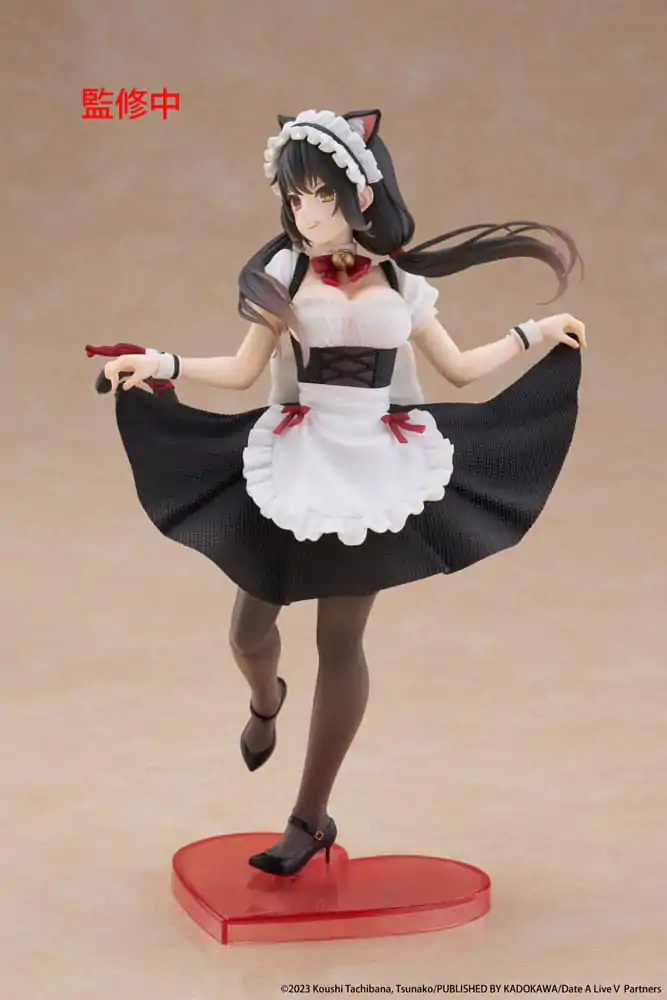 Date A Live V Coreful Kurumi Tokisaki Cat Ear Maid Ver. PVC szobor figura 18 cm termékfotó