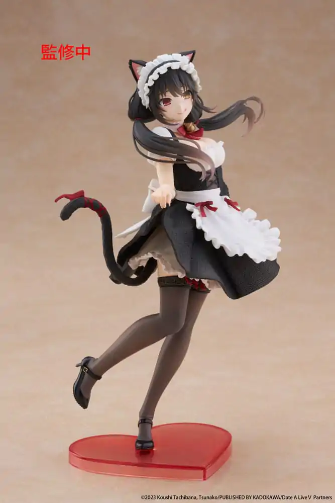 Date A Live V Coreful Kurumi Tokisaki Cat Ear Maid Ver. PVC szobor figura 18 cm termékfotó