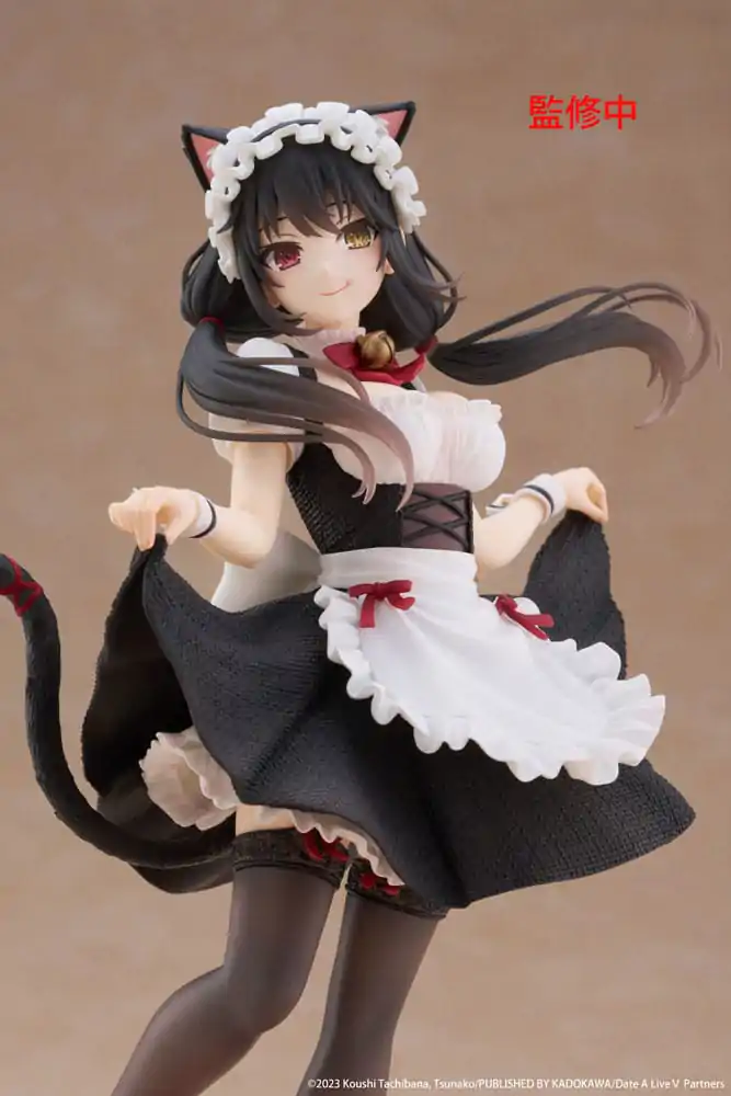 Date A Live V Coreful Kurumi Tokisaki Cat Ear Maid Ver. PVC szobor figura 18 cm termékfotó