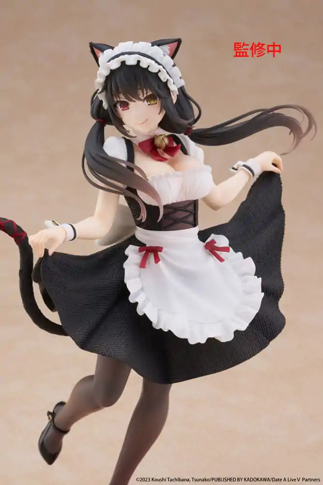 Date A Live V Coreful Kurumi Tokisaki Cat Ear Maid Ver. PVC szobor figura 18 cm termékfotó