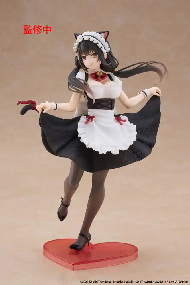 Date A Live V Coreful Kurumi Tokisaki Cat Ear Maid Ver. PVC szobor figura 18 cm termékfotó