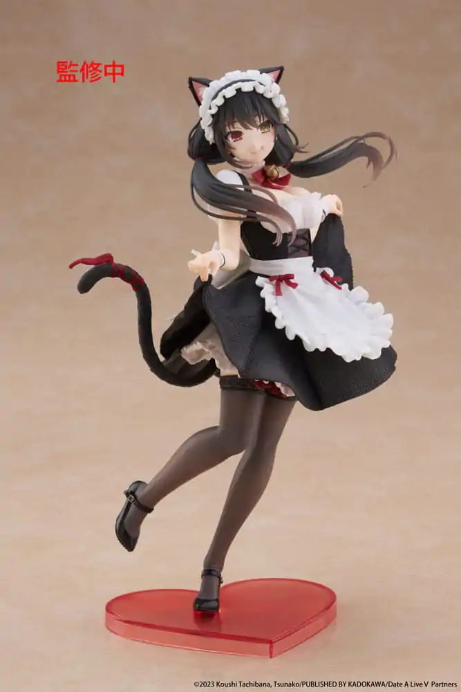 Date A Live V Coreful Kurumi Tokisaki Cat Ear Maid Ver. PVC szobor figura 18 cm termékfotó