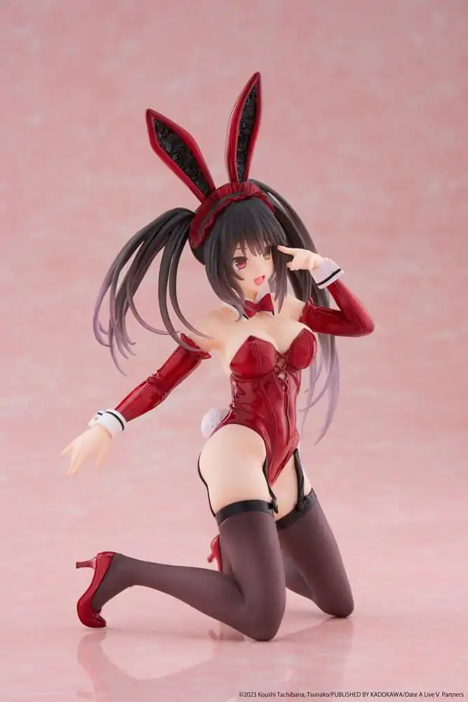 Date A Live V Desktop Cute figura Kurumi Tokisaki Bunny Ver. PVC szobor figura 13 cm termékfotó