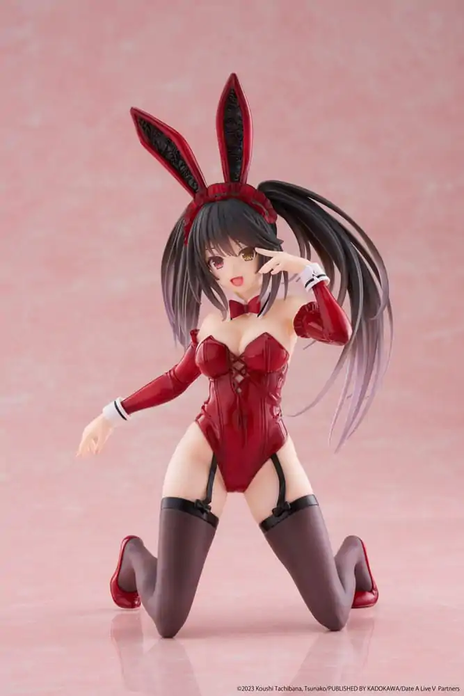 Date A Live V Desktop Cute figura Kurumi Tokisaki Bunny Ver. PVC szobor figura 13 cm termékfotó