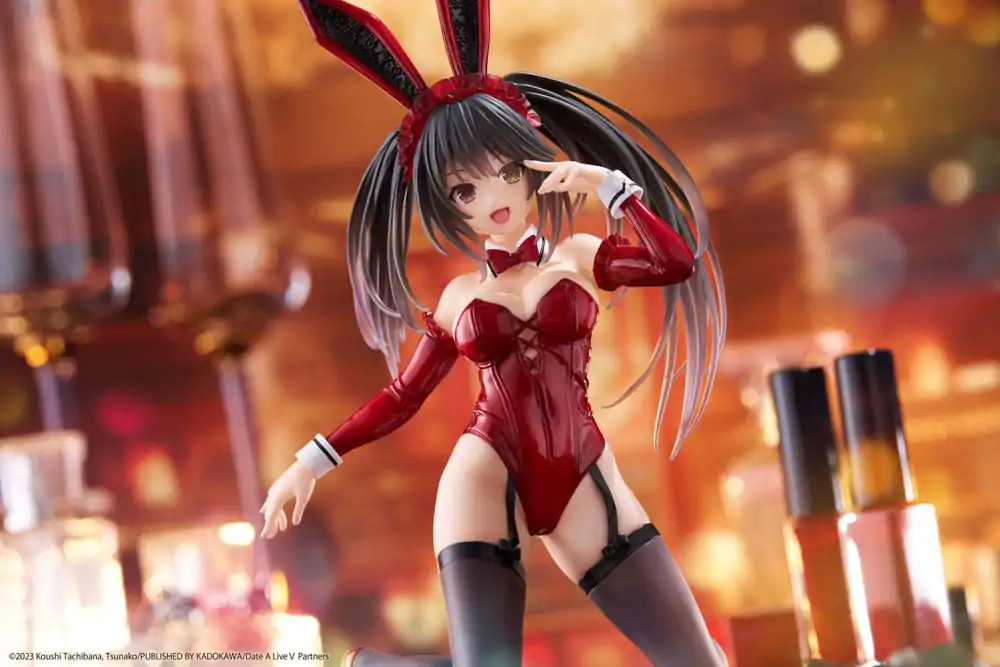 Date A Live V Desktop Cute figura Kurumi Tokisaki Bunny Ver. PVC szobor figura 13 cm termékfotó