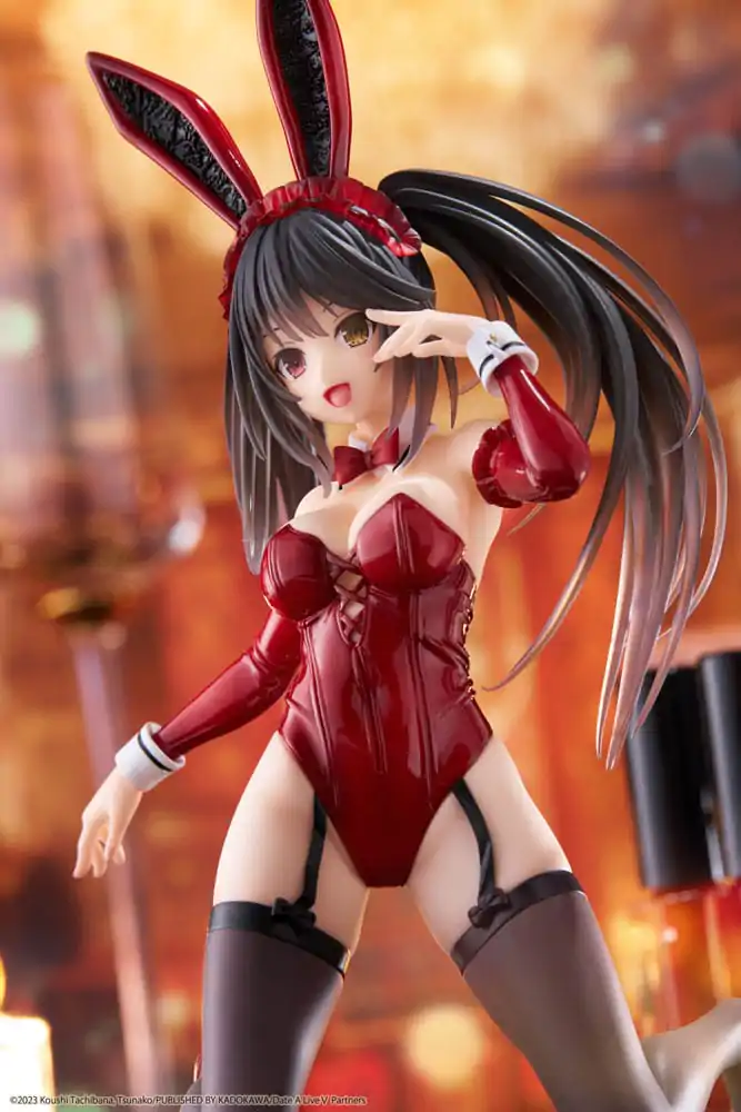 Date A Live V Desktop Cute figura Kurumi Tokisaki Bunny Ver. PVC szobor figura 13 cm termékfotó