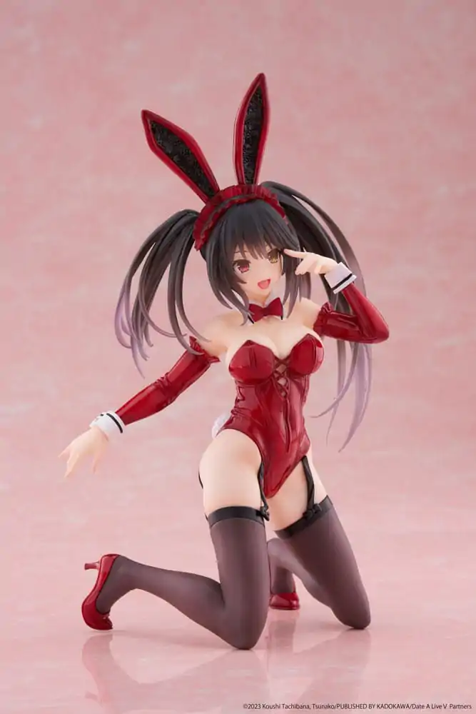 Date A Live V Desktop Cute figura Kurumi Tokisaki Bunny Ver. PVC szobor figura 13 cm termékfotó