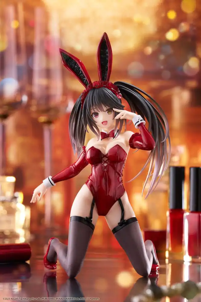 Date A Live V Desktop Cute figura Kurumi Tokisaki Bunny Ver. PVC szobor figura 13 cm termékfotó