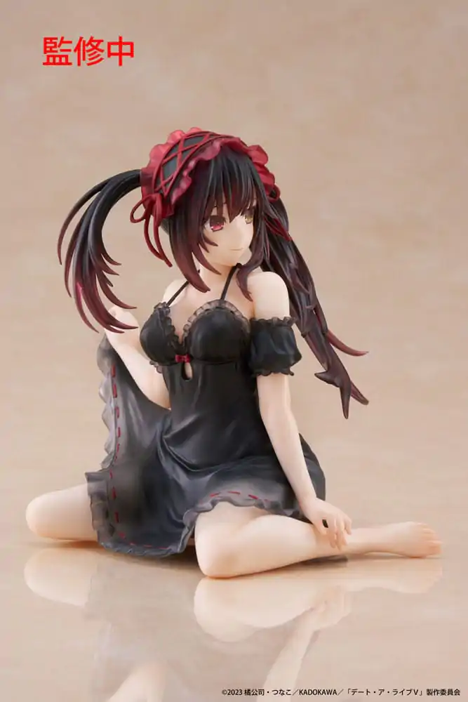 Date A Live V Desktop Cute figura Kurumi Tokisaki Nightwear Ver. PVC szobor figura 13 cm termékfotó