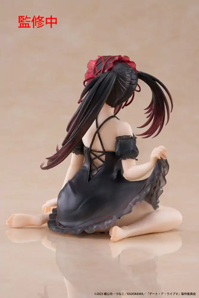 Date A Live V Desktop Cute figura Kurumi Tokisaki Nightwear Ver. PVC szobor figura 13 cm termékfotó