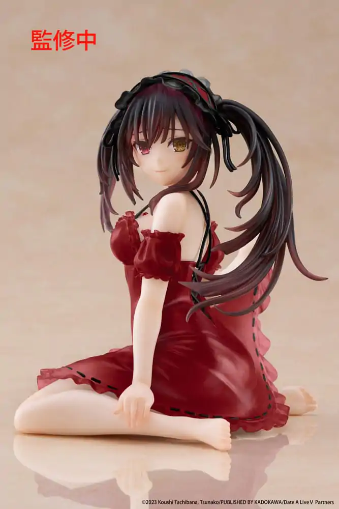 Date A Live V Desktop Cute figura Kurumi Tokisaki Nightwear Ver. Renewal PVC szobor figura 13 cm termékfotó