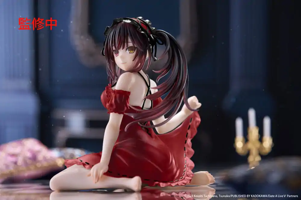Date A Live V Desktop Cute figura Kurumi Tokisaki Nightwear Ver. Renewal PVC szobor figura 13 cm termékfotó