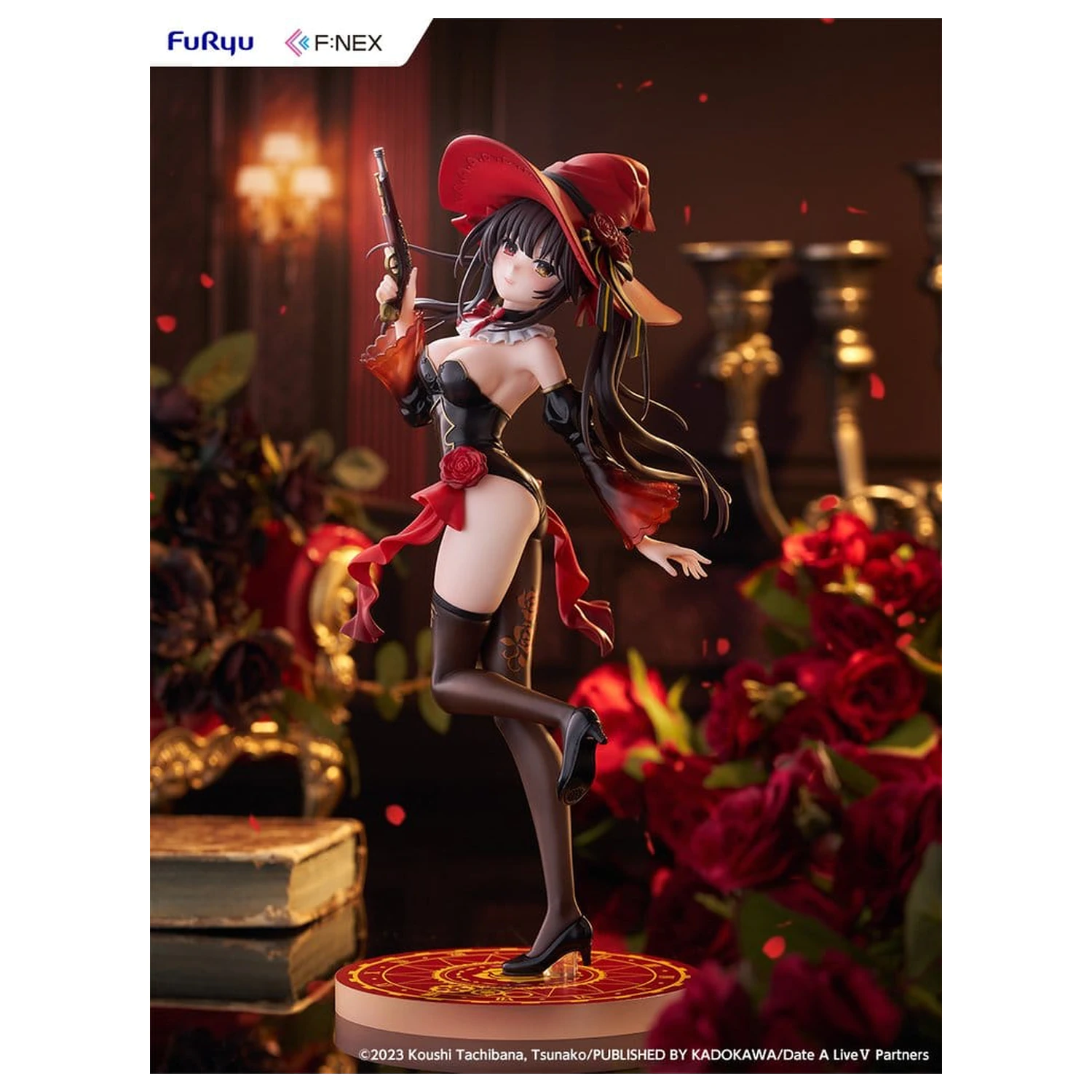 Date A Live V F:Nex 1/7 Kurumi Tokisaki Witch Style ver. PVC figura 25 cm termékfotó
