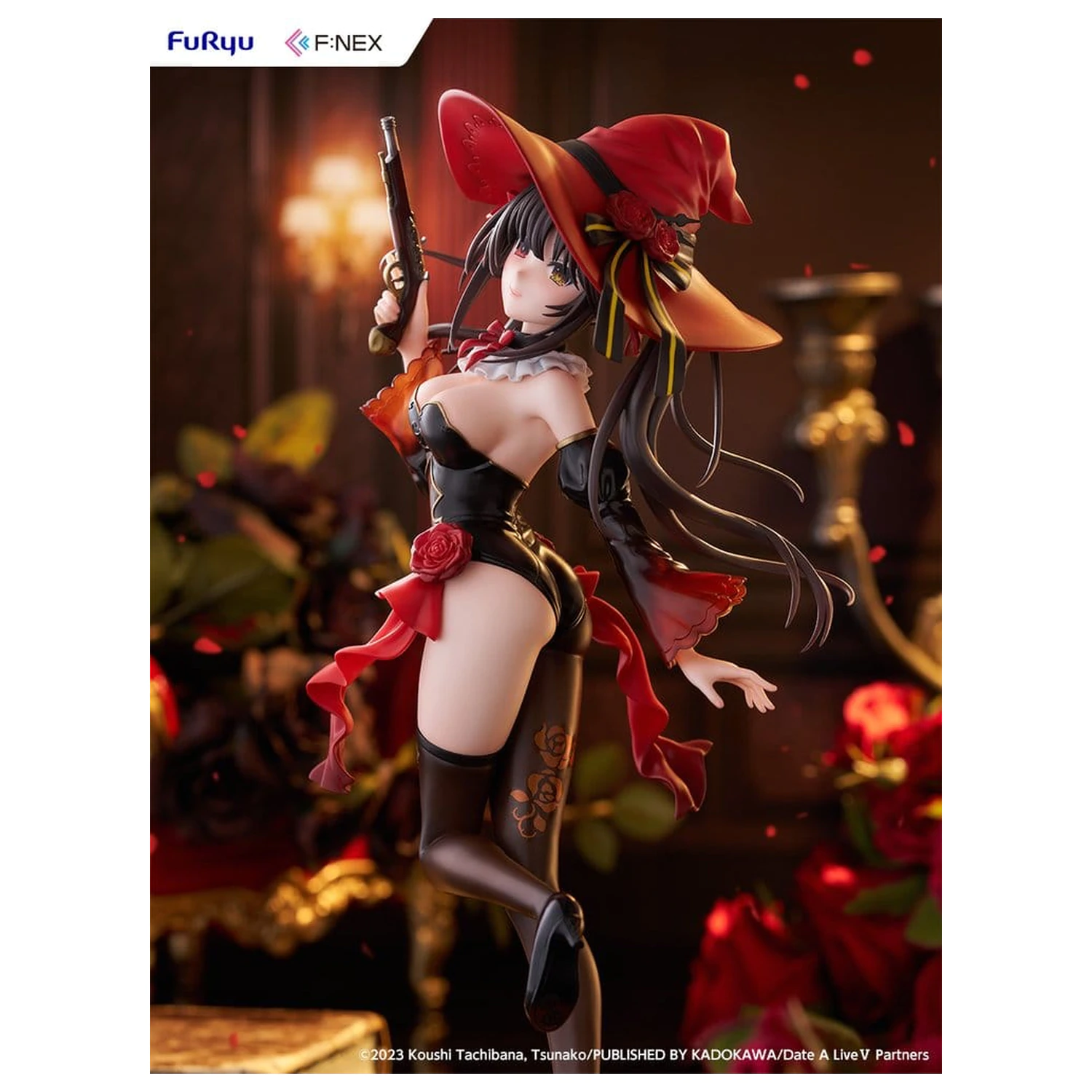 Date A Live V F:Nex 1/7 Kurumi Tokisaki Witch Style ver. PVC figura 25 cm termékfotó